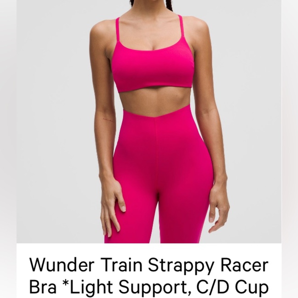 Lululemon Athletica Wunder Train Strappy Bra *light support C/D cup